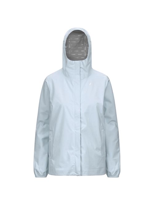 giacca impermeabile donna stretch celeste K-WAY | K31382W121